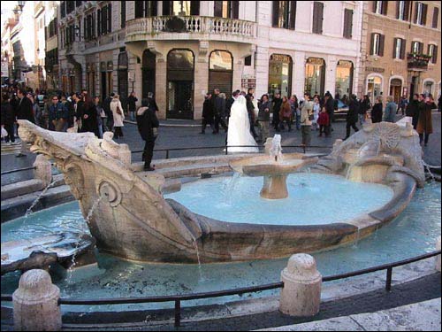 Barcaccia Fountain picture, Rome