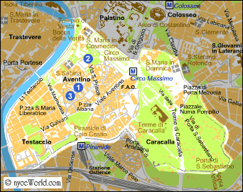 Map of Rome, Aventino